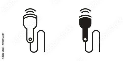 Ultrasound icon set concept vector graphics for web UI