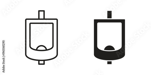 Urinal icon set concept vector graphics for web UI
