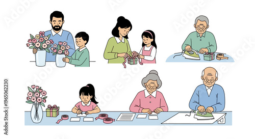 Generations Together: Family Activities, Gift Giving, and Crafting Celebration