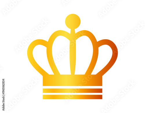 シンプルな王冠のイラスト　