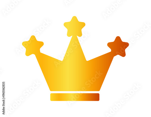 シンプルな王冠のイラスト　