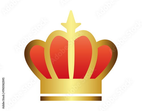 シンプルな王冠のイラスト　