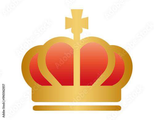 シンプルな王冠のイラスト　