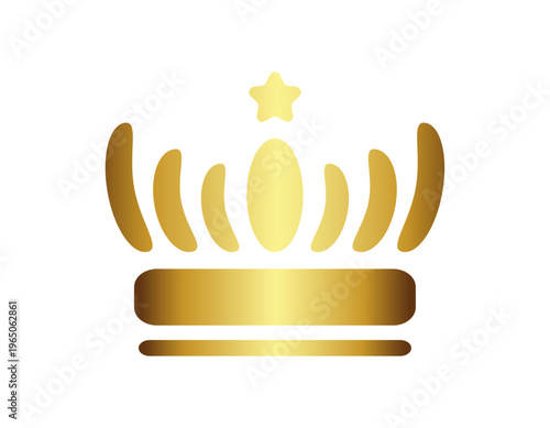 シンプルな王冠のイラスト　