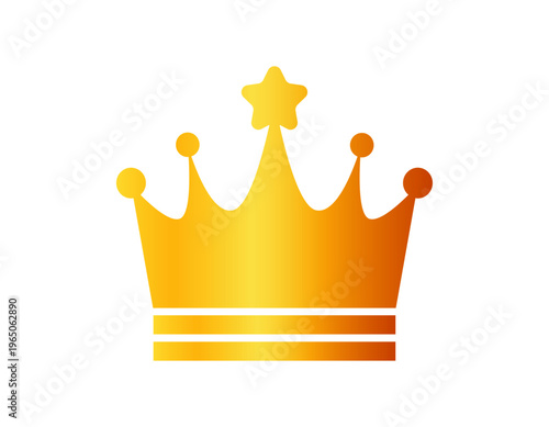 シンプルな王冠のイラスト　