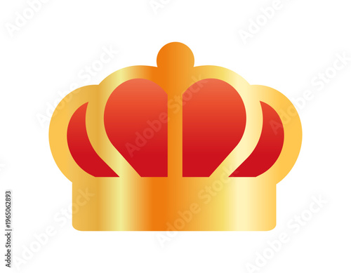 シンプルな王冠のイラスト　