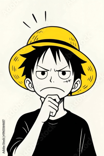 Thinker Monkey D Luffy 