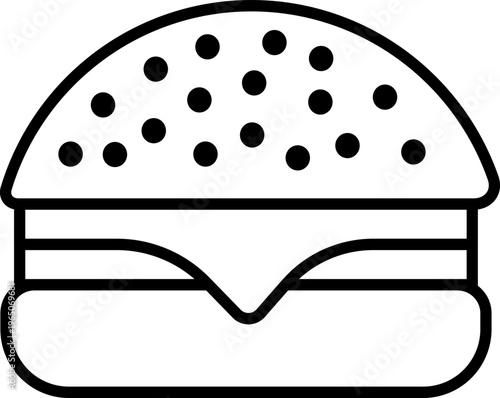 hamburger with cheese, patty, and bun vector