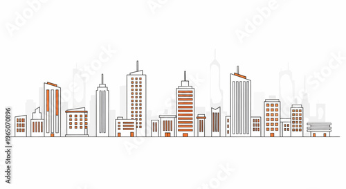 City Skyline with Modern Buildings.