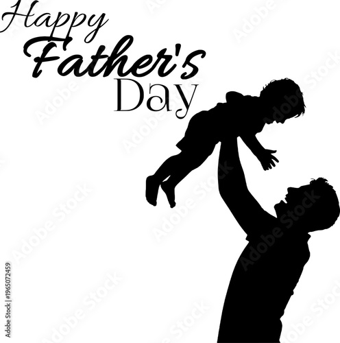 Father throws happy child high into the air. Happy father's day 