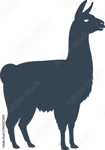 Llama Silhouette Standing