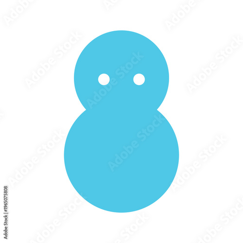 スノーマン・雪だるまのアイコン・天気予報