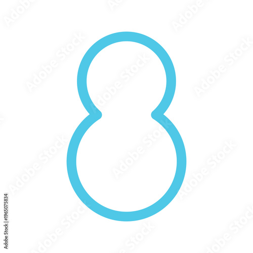 雪だるまマークのアイコン・天気予報