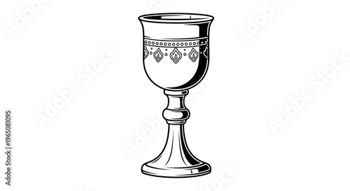 chalice cup with ornate design