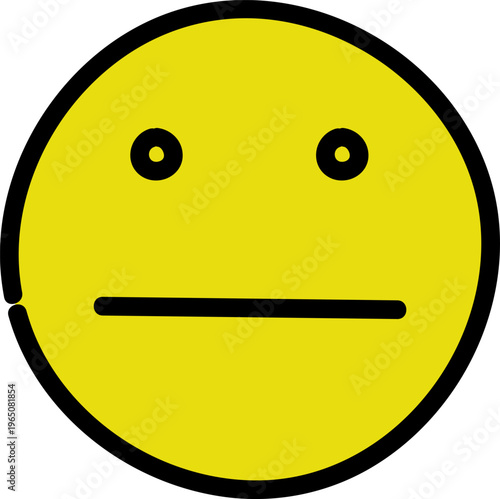 Smile icon. Emoticons simple line icon negative, neutral and positive, sketch doodle sign. Vector illustration.