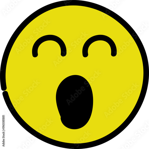 Smile icon. Emoticons simple line icon negative, neutral and positive, sketch doodle sign. Vector illustration.