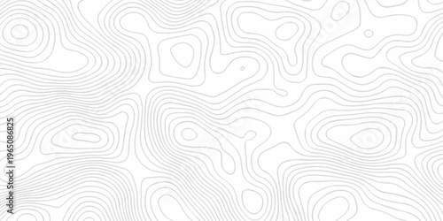 white topography map geography relief diagram texture design. Topography white background and black line world map texture design. Lines Topographic contour lines grid map seamless pattern.