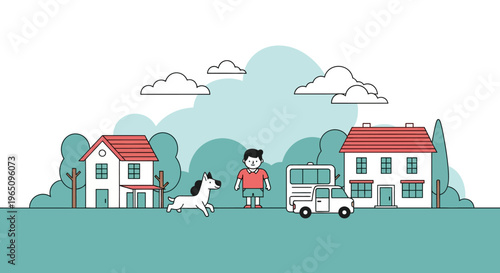 Girl Riding Horse in Red Shirt.