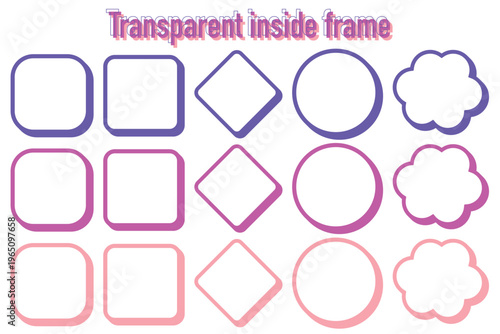 立体的な白抜きのワイプフレーム｜ポップでかわいいデザイン