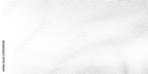 Abstract wavy dots texture background, abstract big data digital technology concept.eps10