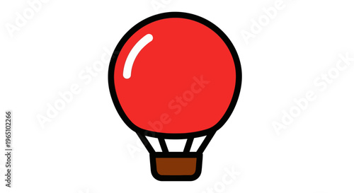 Red Hot Air Balloon Toy.