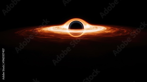 Mysterious Black Hole Surrounded by Fiery Energy Disc