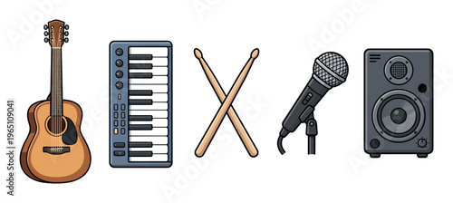 Musical instruments and equipment are essential tools for creating and performing various genres of music, from acoustic melodies to electronic beats.