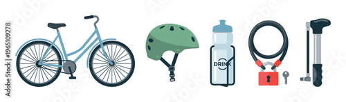 Bicycle helmet water bottle lock pump and accessories are essential items for a safe and enjoyable cycling experience, promoting health and outdoor activity.