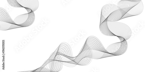 A black and white illustration of a wavy line made up of small dots on a plain background