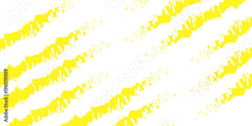 Abstract yellow background with splatter paint texture and decorative stripe pattern design