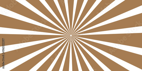 Vintage brown paper texture background with a retro grunge sunburst design featuring abstract rays and a dirty starburst beam art backdrop