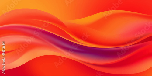 An abstract red wave design features flowing silk texture and smooth satin curves in a soft motion pattern for a vibrant vector wallpaper backdrop