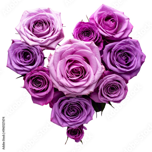 可愛いハート、バラのブーケ（花、贈り物、お祝い）