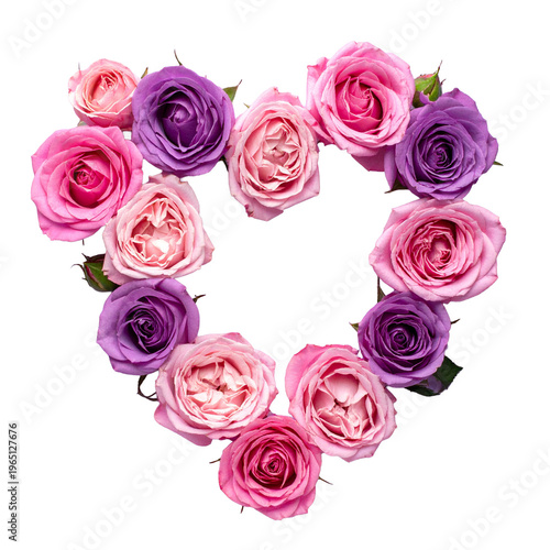 可愛いハート、バラのブーケ（花、贈り物、お祝い）