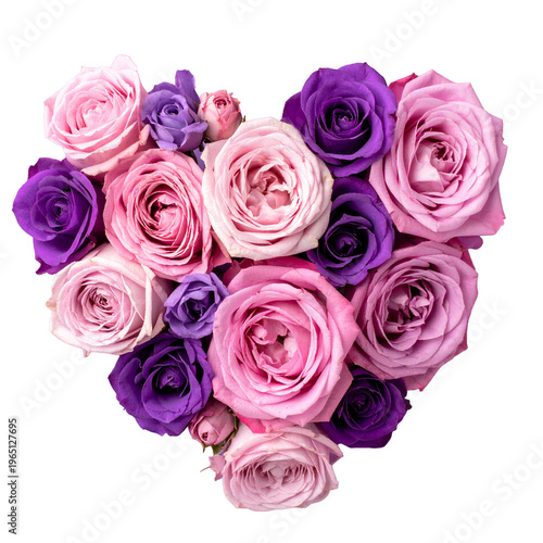 可愛いハート、バラのブーケ（花、贈り物、お祝い）