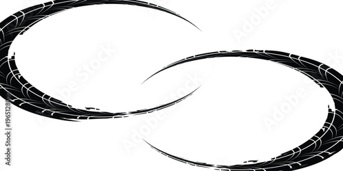 Tire tread marks, wheel textures, tire marks - car racing, motocross, drift, rally, off-road and others. modern