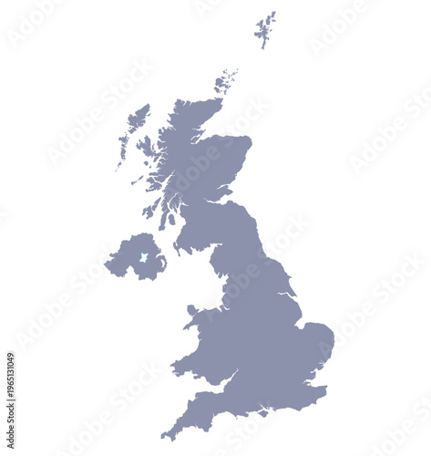 Britain map britain vector detailed