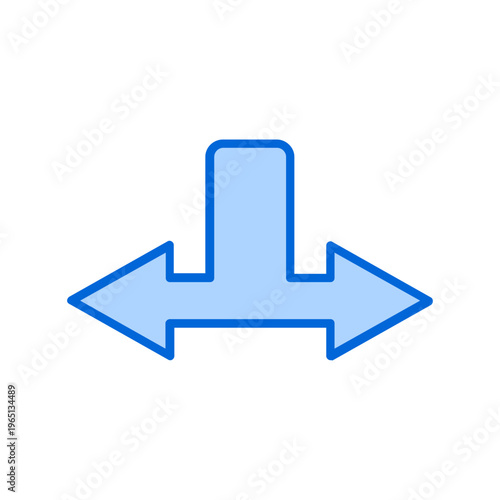 Separation Vector Icon Design