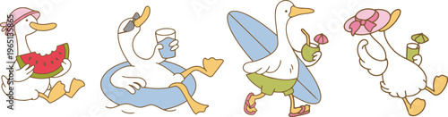 Tropical Summer Goose Beach Vacation