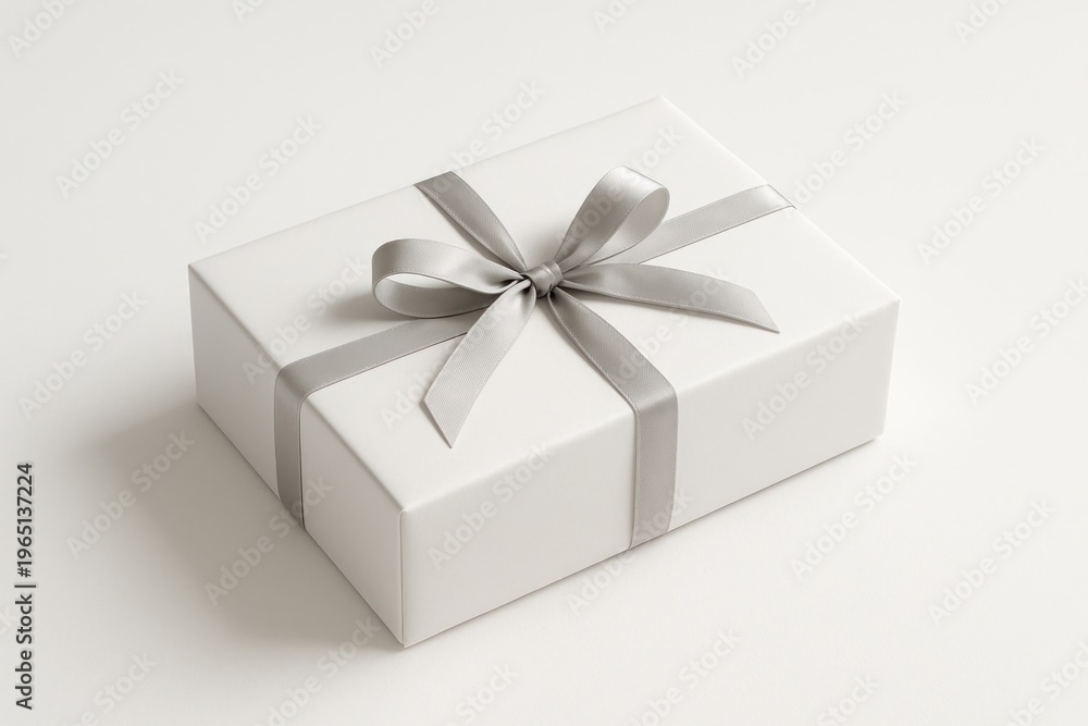 Obraz premium Elegant gift box with ribbon.