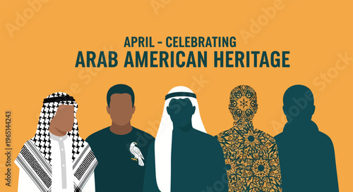 Arab american heritage month celebration poster