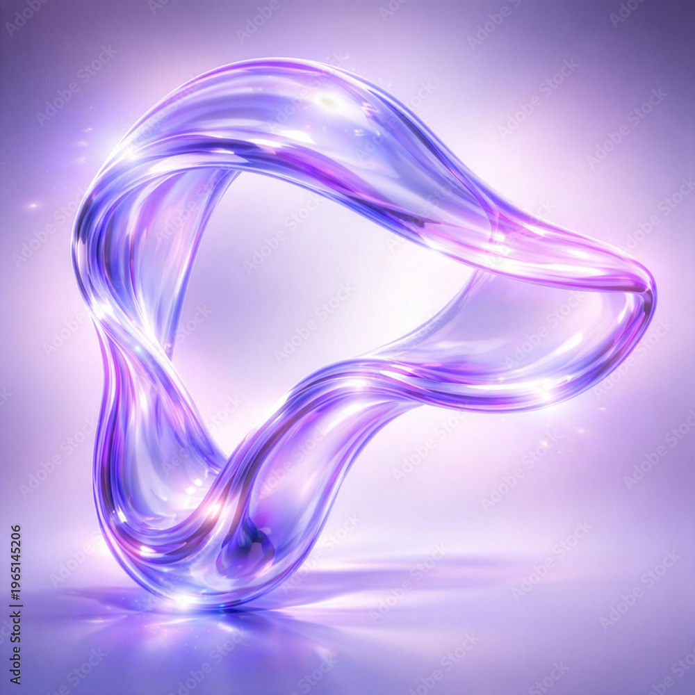 Obraz premium Purple Glass Sculpture