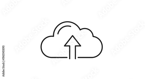 Cloud Data Uploading Concept - Digital Transfer to Server