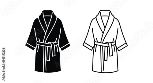 Black and white robes Vector