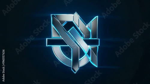 Modern abstract 3d blue background design featuring a business success arrow symbol and check mark icon illustration for a web concept