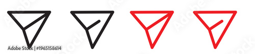 Share icon set. Arrow symbol, Reply send forward icons button. Send message icon.