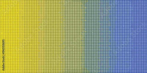 Abstract Gradient Grid Pattern with Yellow Green and Blue Hues.