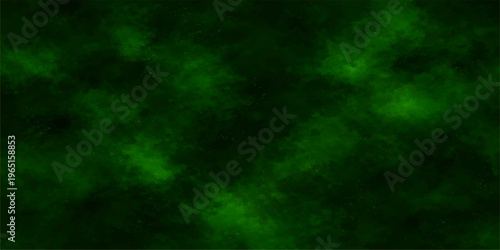 Abstract a captivating abstract landscape in a deep green hue, creating a mesmerizing blend of textures. This visual composition evokes an intriguing sense of depth, with its dark.