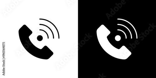 Phone call Icon Sheet Black And White