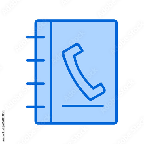 Phone Book Vector Icon